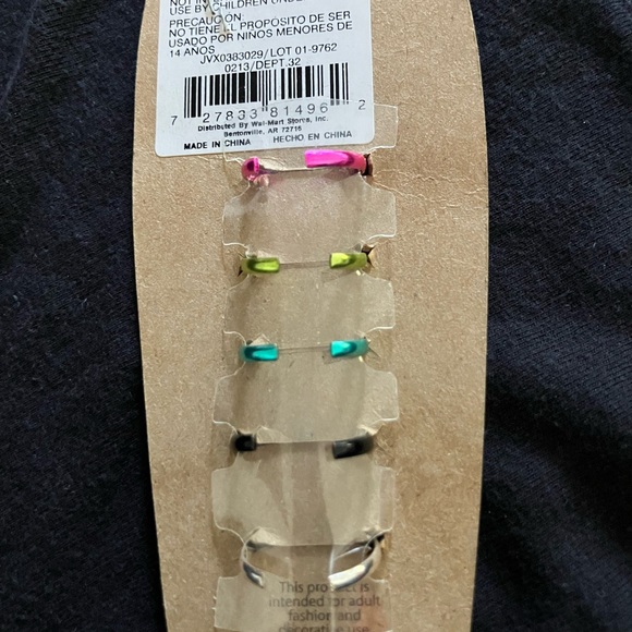 OP Vibrant Adjustable Toe Rings Set - Picture 2 of 4